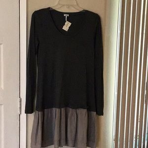 Splendid dress bottom ruffle L/S NWT SZ L
